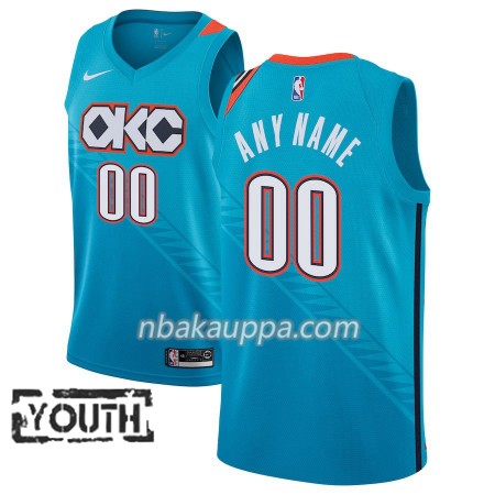 Oklahoma City Thunder Custom 2018-19 Nike City Edition Sininen Pelipaidat Swingman - Lasten